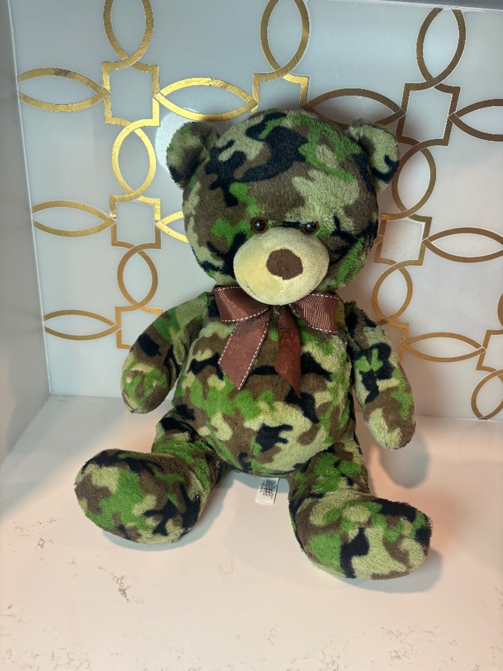 Dan Dee Collector's Choice Plush Camo Teddy Bear 18" Green Stuffed Animal Toy